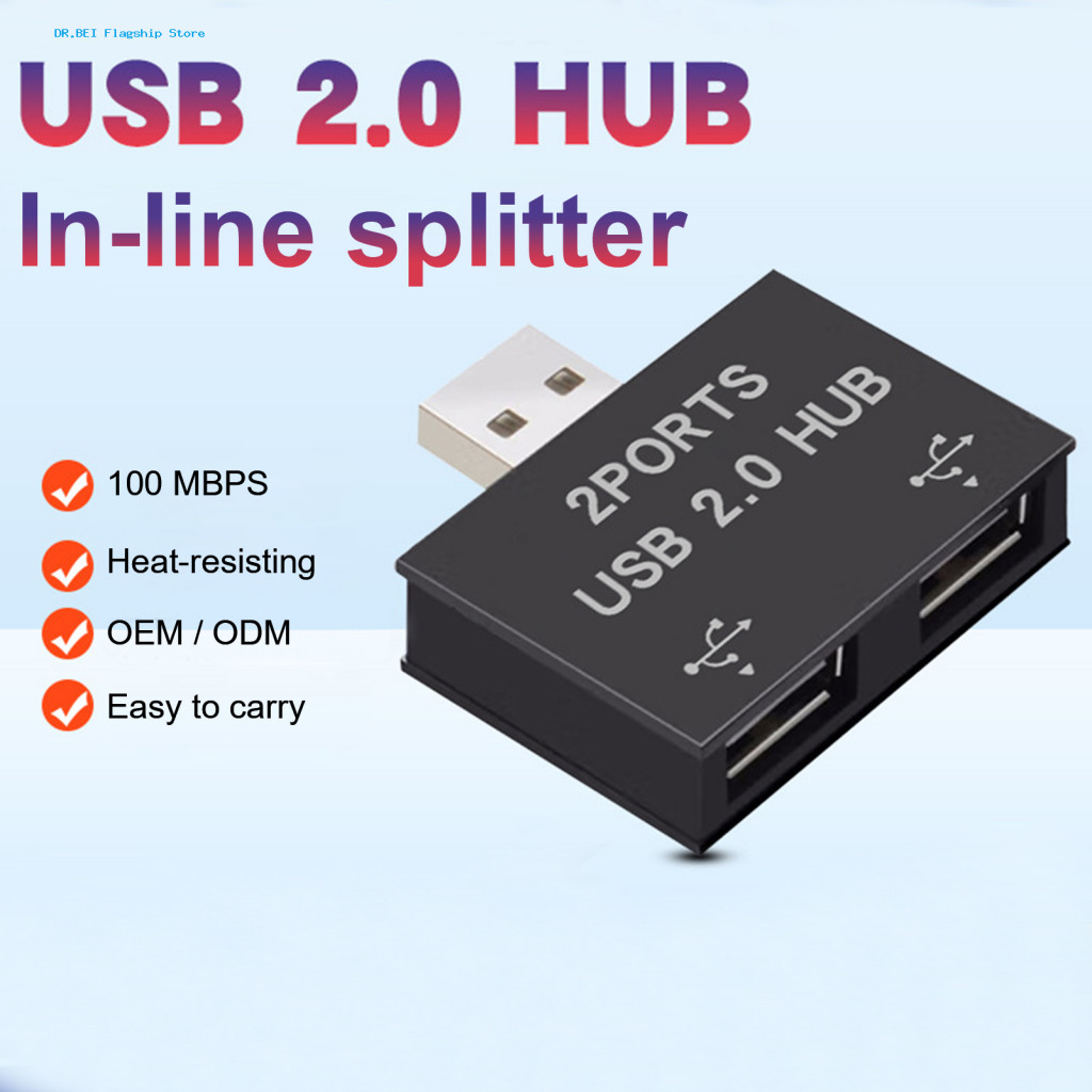 Dual Device Charging Dock Usb Charger Splitter Portable Converter Fast ...