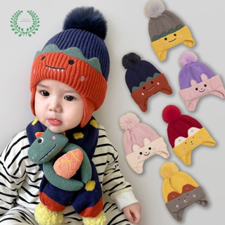 Gorro de punto para bebé y niña, diseño de conejo, para invierno, cálido