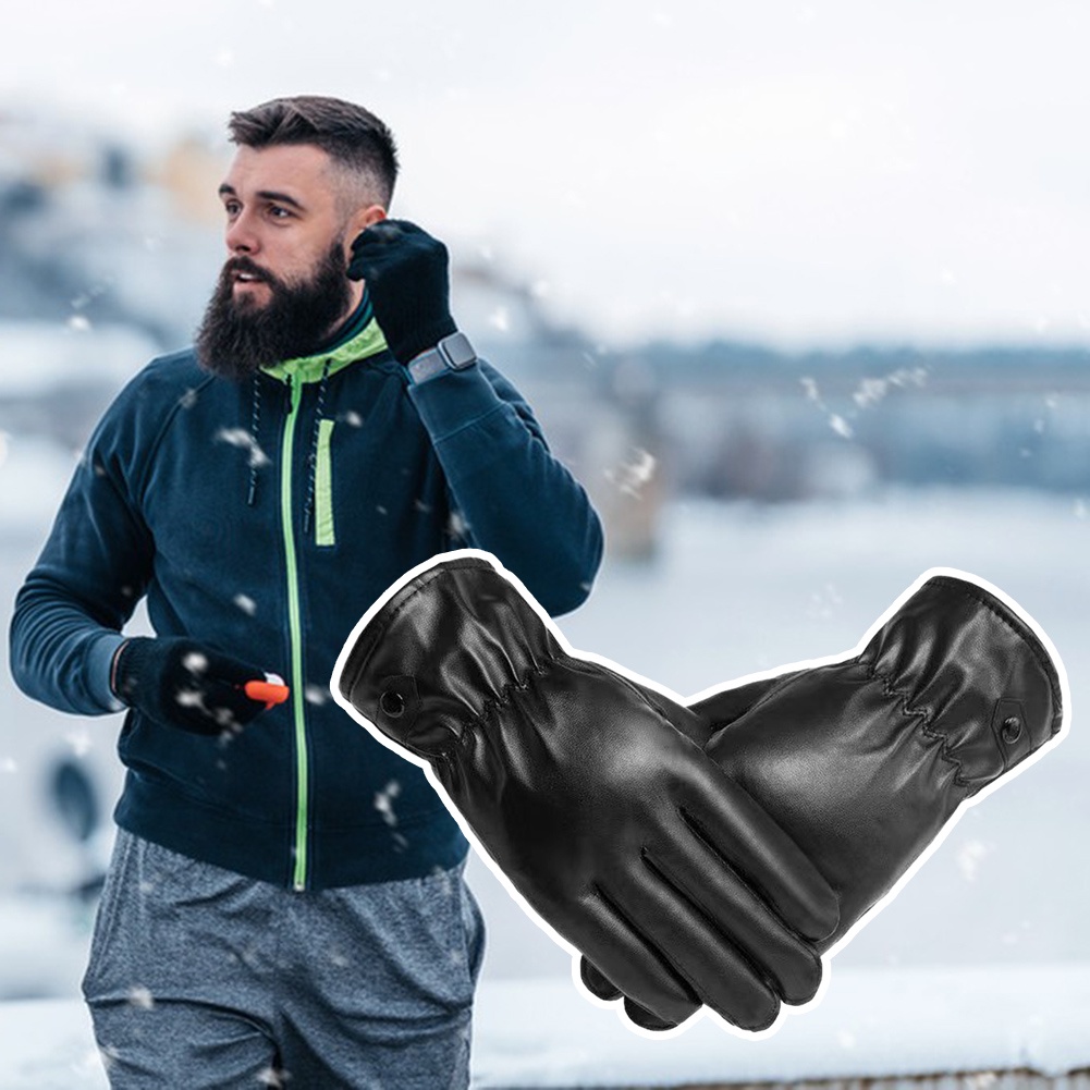 Comprar 1 par de guantes de invierno para hombre, dedos completos