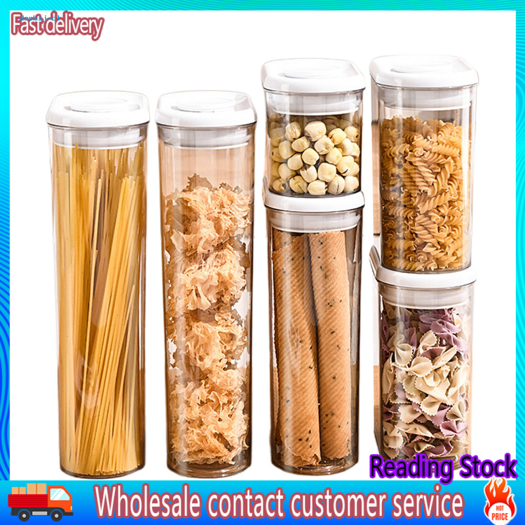 Silicone Gasket Kitchen Jar Pasta Storage Container Stackable Bpa-free ...