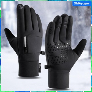 Guantes de invierno para mujer, guantes de pantalla táctil para mujer,  guantes cálidos con puños elásticos para clima frío