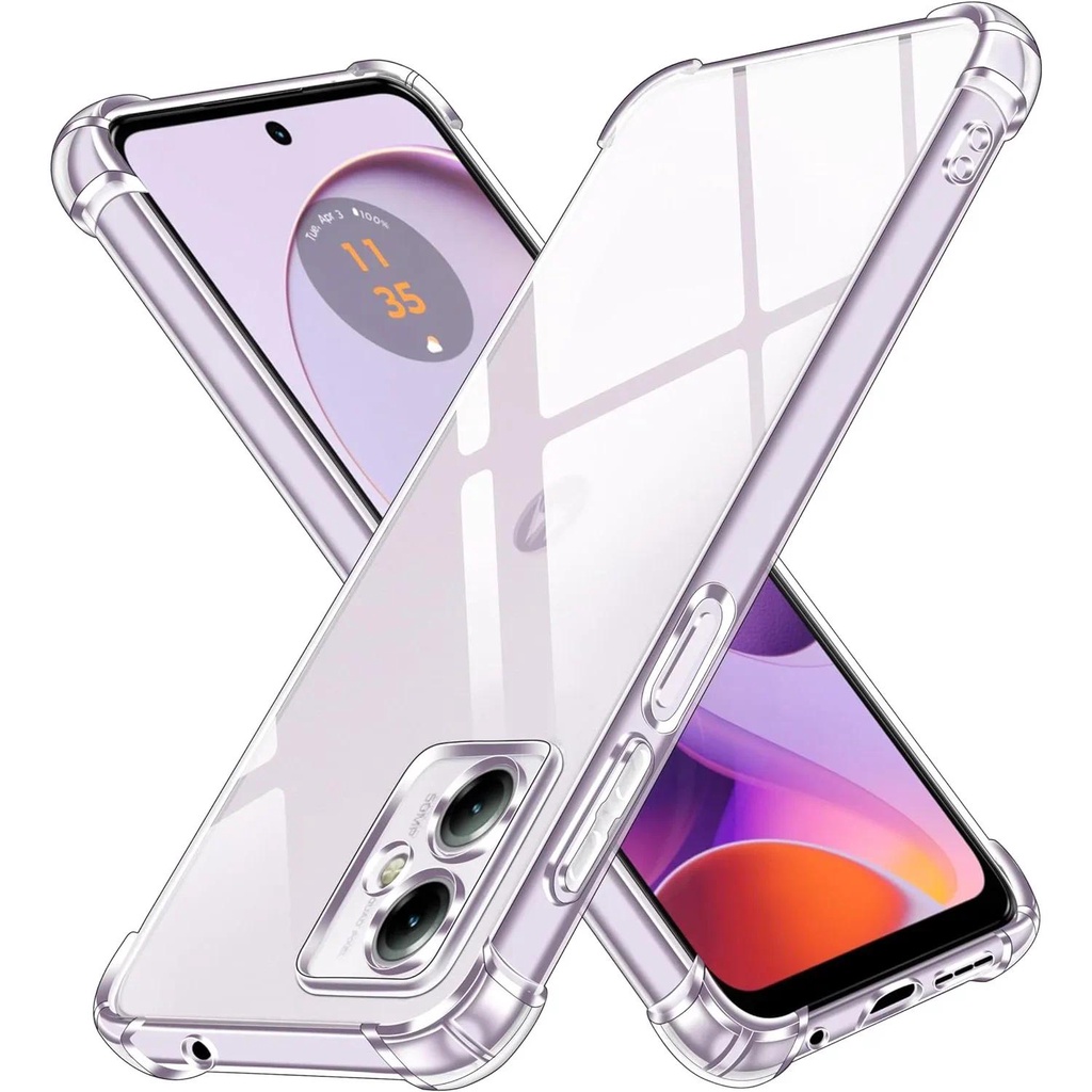 Custodia Per Motorola Moto G84 5G, Cover Sottile In TPU Morbido Con Motivo Floreale Viola, Protezione Antiurto