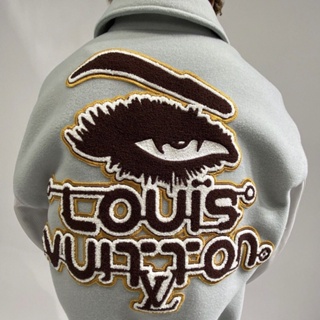 Louis Vuitton Alta Calidad Con Bolsa De Polvo Modelo 2022FW Chaqueta De  Béisbol Para Hombre Mujer Becerro Personalizada Tela De Lana Pura Tweed