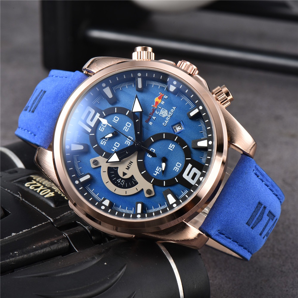 Hombre Reloj Deportivo De Lujo Carrera CR7 Red Bull racing Cronografo De Cuarzo Shopee Colombia