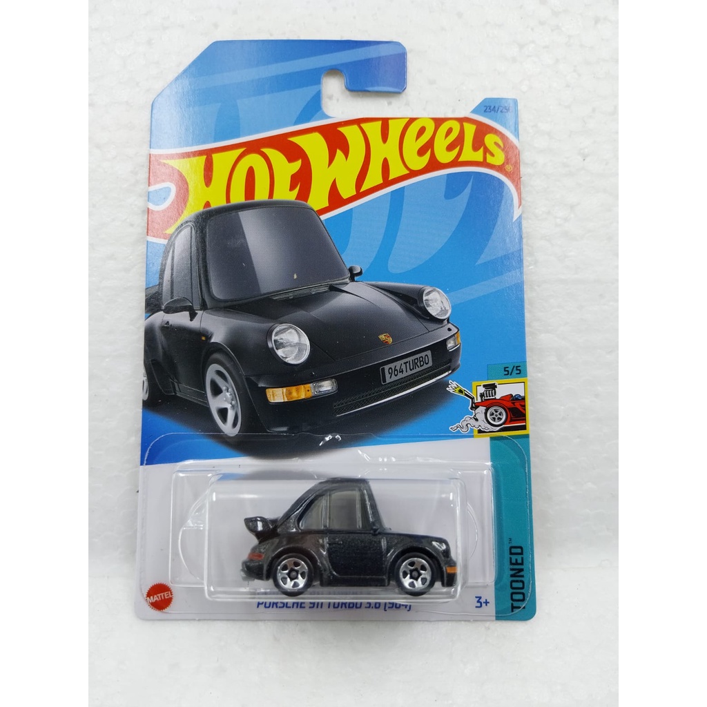HITAM Hot Wheels Tooned Porsche 911 Turbo 3.6 964 Negro Caliente Dulce Shopee Colombia