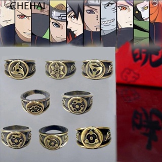 OG Anillos Akatsuki Organización Anime Anillos Japonés Cosplay Anillos de  dedo 10 piezas Juego de anillos ajustables con caja y collar Anillo para
