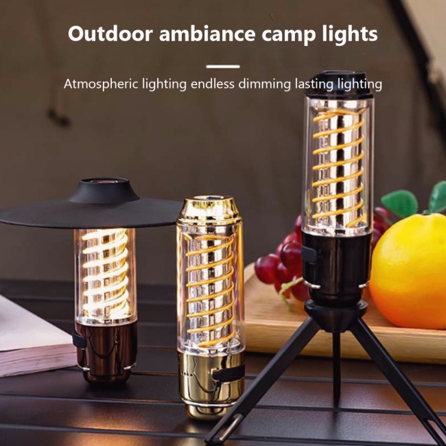 Plegable Luces De Camping Portátiles Luz LED Recargable Linterna Emergencia  Camp
