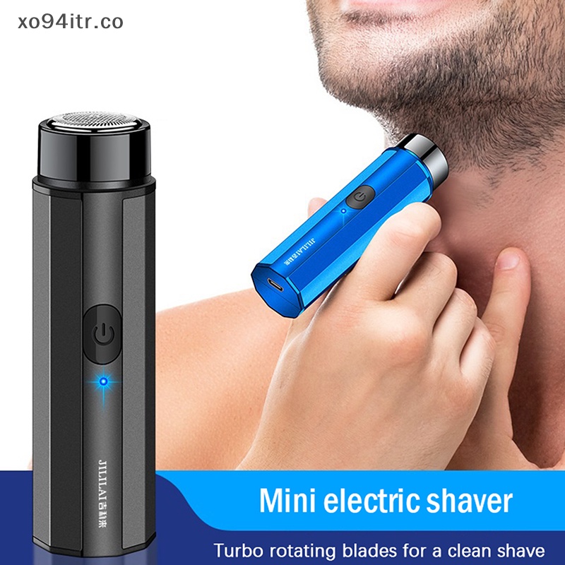 Mini afeitadora eléctrica portátil, maquinilla de afeitar