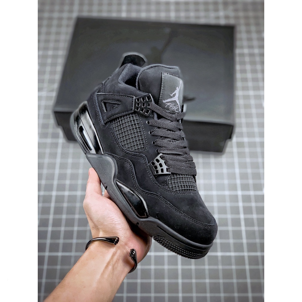 Descuento Jordan 4 Negro Gato AJ4 Zapatillas De Baloncesto Cu11110