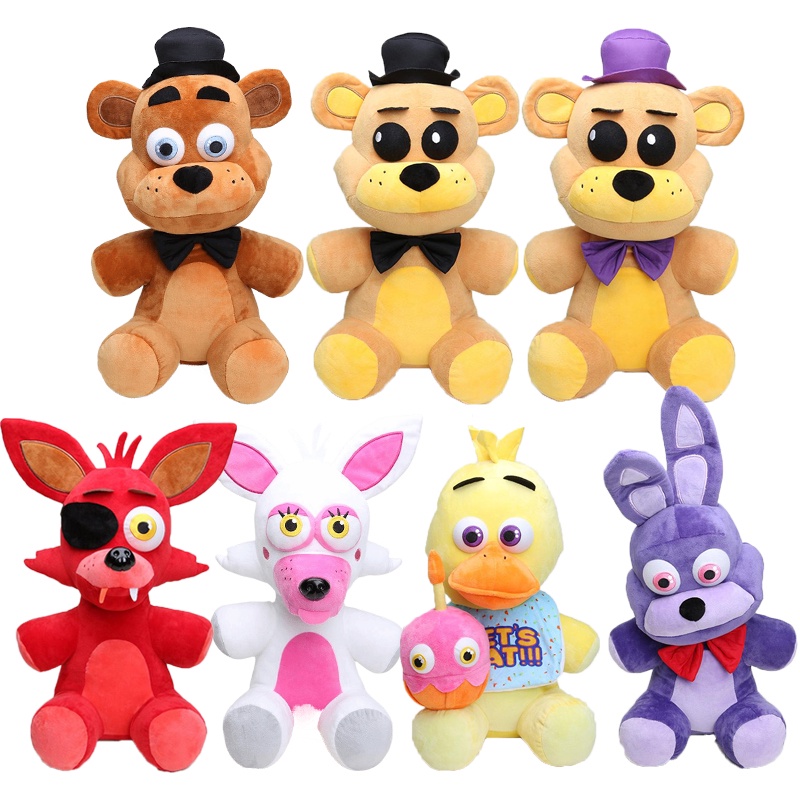 45cm Cinco Noches En Freddys Fnaf Fazbear Oso Bonnie Chica Blanco Rojo Foxy Amarillo Pato 1345