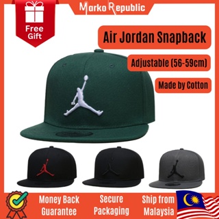 Gorra jordan negra discount plana