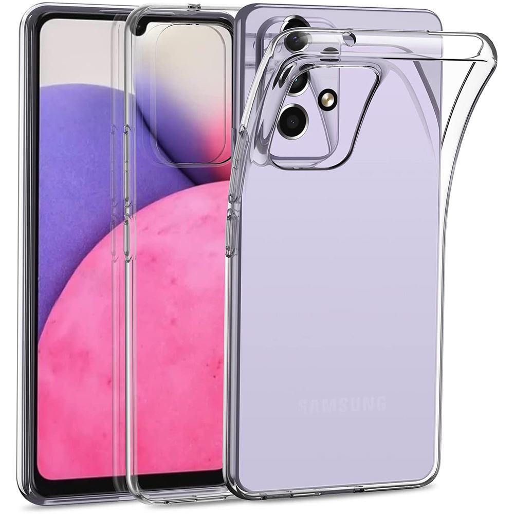 Funda de silicona Samsung Galaxy A23 5G (transparente) 