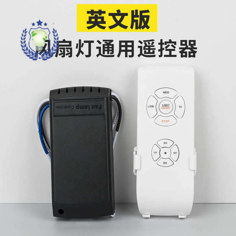 Ventilador De Techo Universal Blanco De 3 Velocidades Con Luz 4 Engranajes  Inalámbrico Mando A Distancia Lámpara De Temporización Receptor