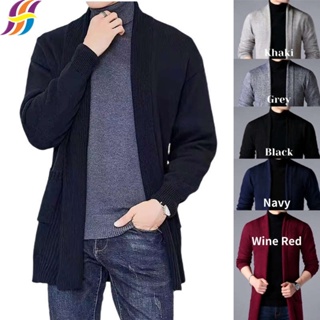 Cárdigan de punto para hombre, suéter grueso con cremallera completa,  chaqueta de cuello alto con forro polar Cárdigan de punto para hombre,  suéter grueso, cuello alto con cremallera completa, suéter: : Moda