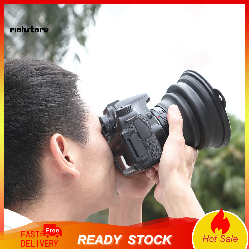 Black Cone Lens Hood Photography Equipment for Reflection Control Anti ...