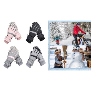 1 Par De Guantes De Nieve Para Mujer, Guantes Impermeables Para  Esquí/snowboard, Mitones De Esquí Forrados Con Polar Para Clima Frío
