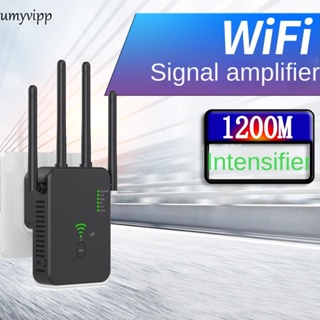 Extensor WiFi, extensor WiFi de 1200 Mbps, amplificador de señal de largo  alcance al aire libre, repetidor inalámbrico de doble banda WiFi con  puertos