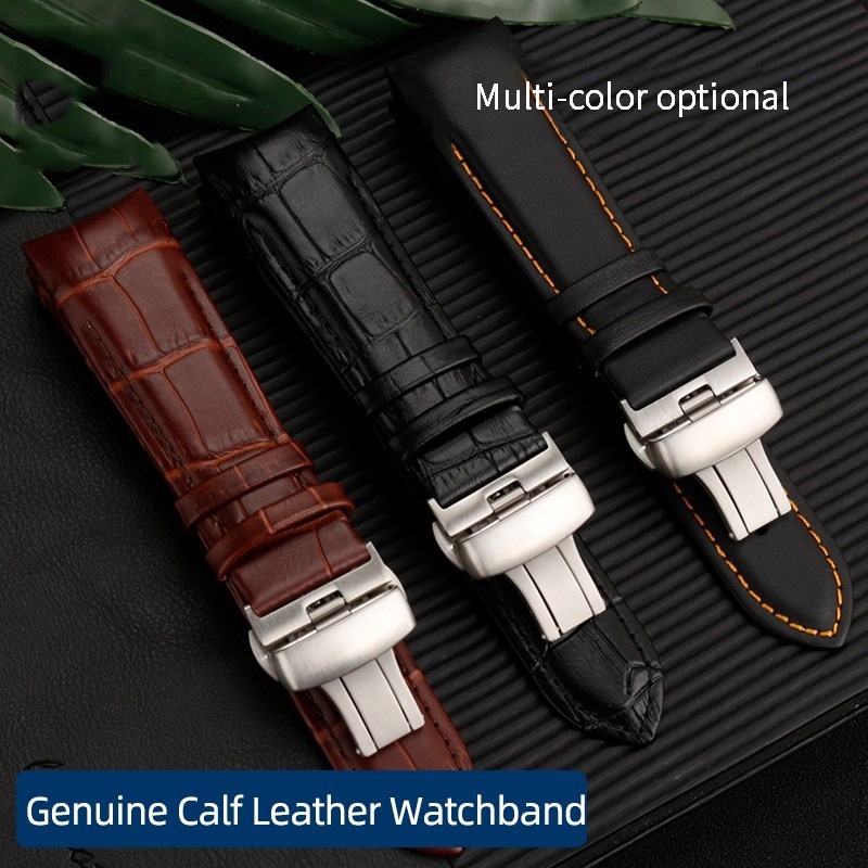 Cinturino In Pelle Nera Per Orologi TAG Heuer, Compatibile Con Carrera, Calibre, Monaco, Formula 1. Larghezze 19-20-22 Mm. Nuovo!