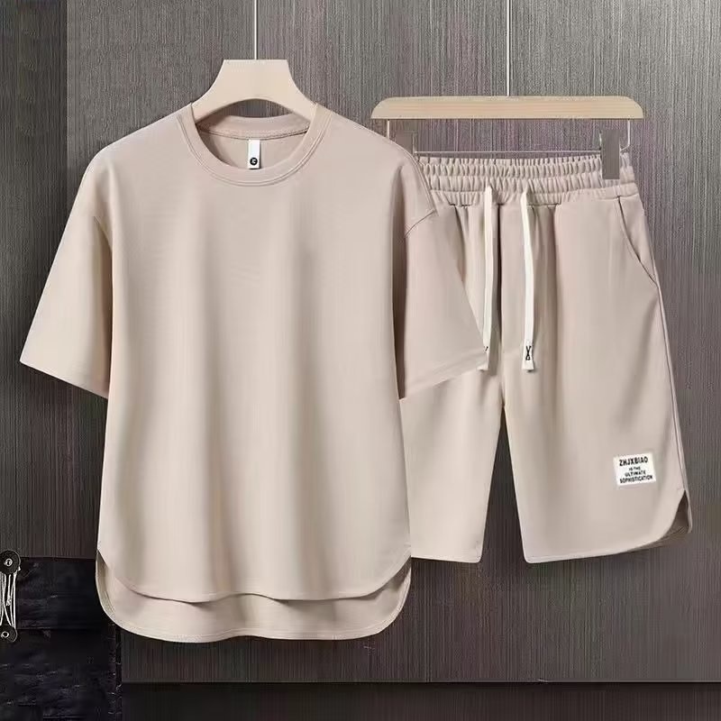 Los Hombres De La Moda Coreana De Dos Piezas Conjunto De Verano De