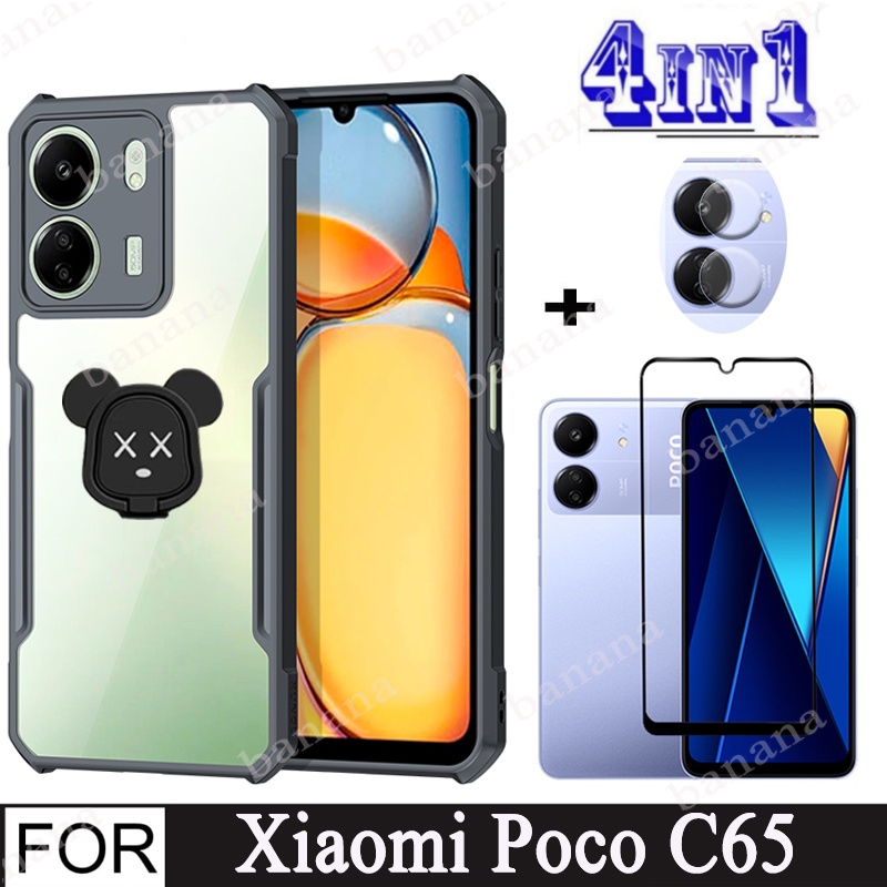 4 En 1 POCO C65 Funda A Prueba De Golpes Para Xiaomi C40 F5 Pro F4 F3 X3  NFC X4 GT X5 M5s M5 5G De TPU Y Protector De Pantalla De