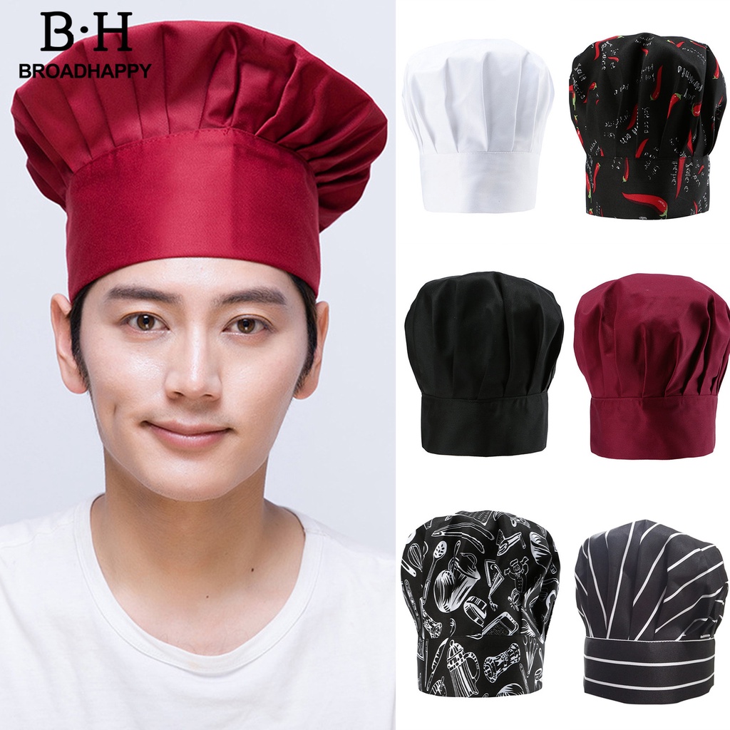 Paquete de 6 gorras de chef ajustables de malla para cocinar, servicio de  alimentos, redes para el cabello, red de cocina, gorro reutilizable para