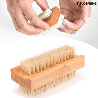Cepillo para limpiar las uñas de madera y natural