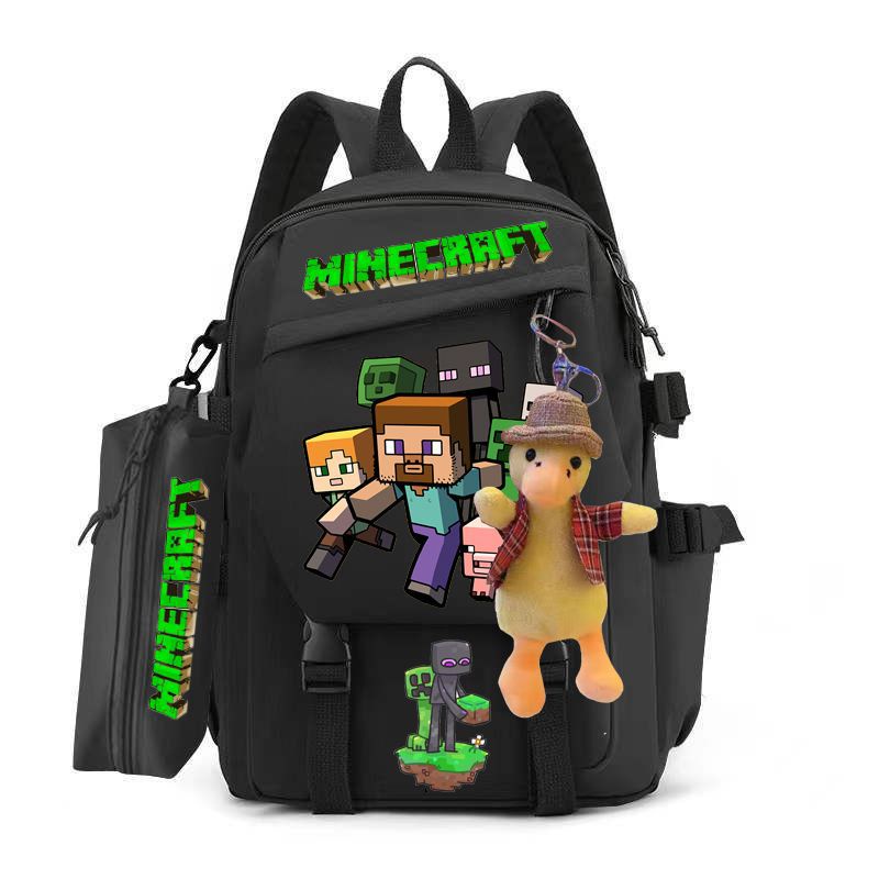 Minecraft Mochila Bolsa Escolar Para Niños Niñas Estudiantes De