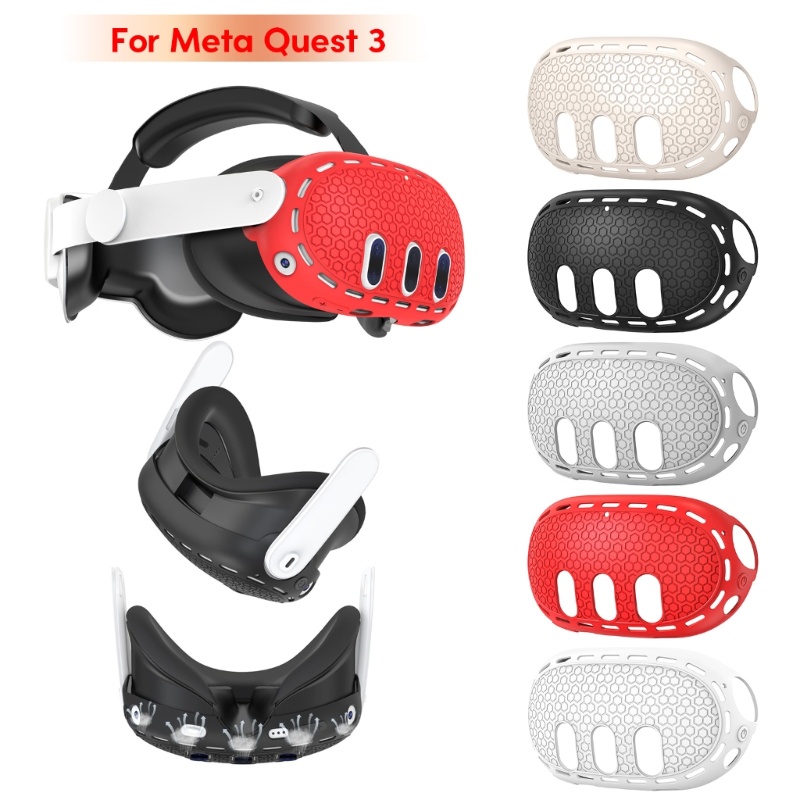 fundas de silicona para controles meta quest 3 negro