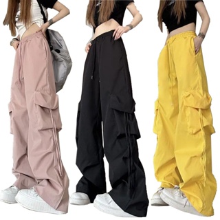 Pantalones sueltos casuales de longitud completa para mujer, pantalones de  pierna ancha de cintura alta delgada de color sólido, pierna ancha recta