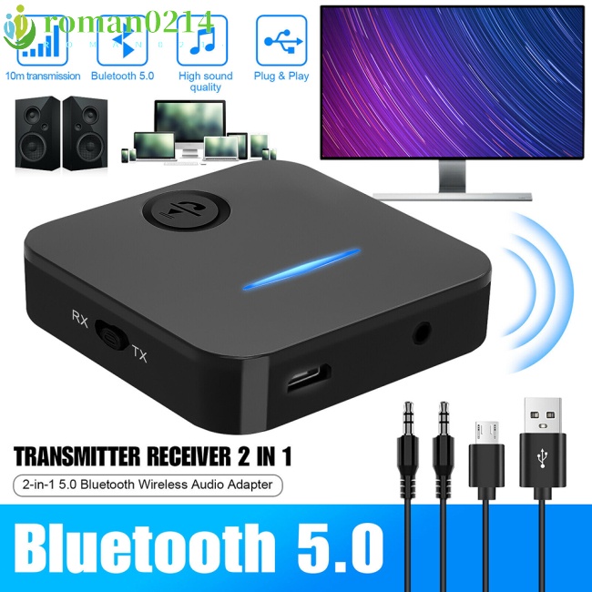 2 en 1 Receptor Transmisor Bluetooth V4.2 / Adaptador de Audio Inalámbrico  Rx/Tx 3.5mm