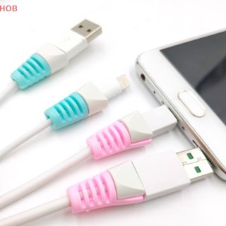 Protector de Cable para tipo C, Protector de cabeza de cargador de iPhone y  Android, protección de línea de Cable de datos USB, funda protectora de  Cable de silicona - AliExpress