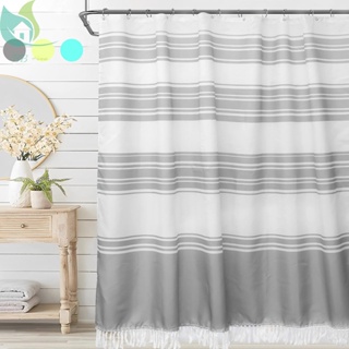 Comprar Cortina de ducha moderna con ganchos, cortinas de baño translúcidas  a prueba de moho, cortina de plástico PEVA impermeable para el hogar