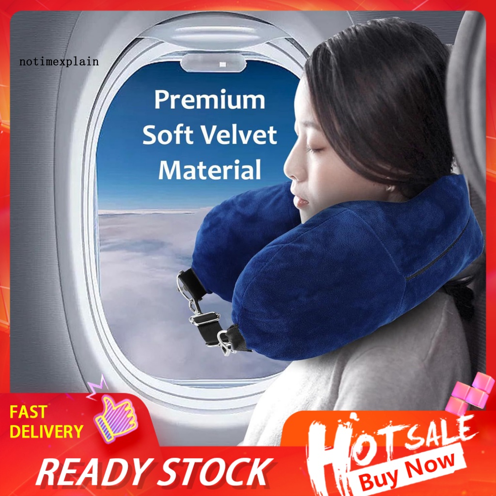 Almohada de cuello de fresa en forma de U para viajes en avión, coche,  oficina, siesta
