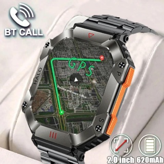 Reloj Inteligente Militar Bluetooth De Hombre Para iPhone y Samsung Android