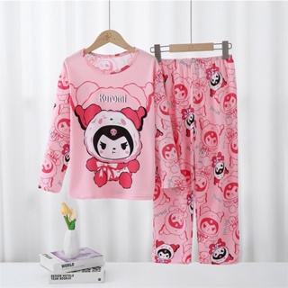 Niños Niñas Pijamas Otoño Invierno Manga Larga Conjunto De Ropa