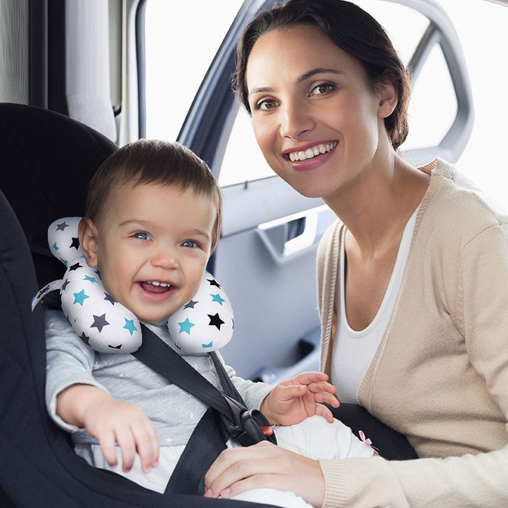 Almohada protectora para bebés, cojín de viaje para asiento de