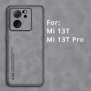 Funda trasera para teléfono Xiaomi Mi 13T Pro, carcasa de cuero TPU suave a  prueba de golpes para Mi 12 13 T 11T 12T 13T Pro - AliExpress