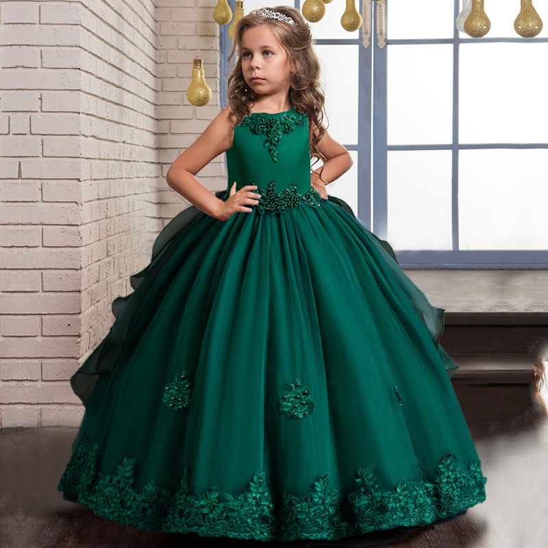 Vestido longo de princesa hot sale infantil