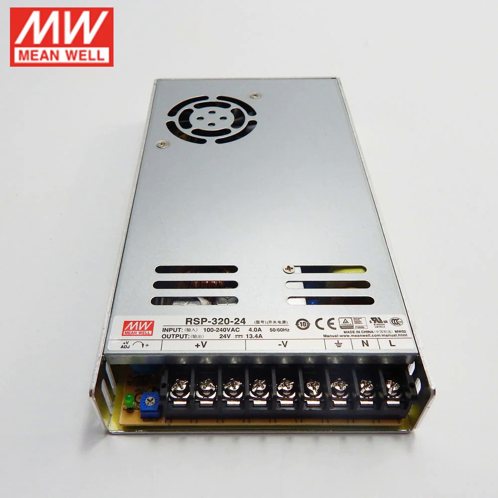 Meanwell SP-320-24 Alimentatore AC/DC 312W 24V 13A - Switching Con Ventola E PFC Attivo