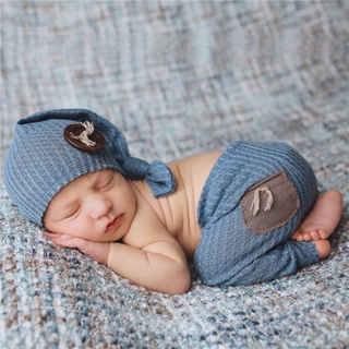 2pcs/set Recién Nacido Bebés Niños Niñas Lindo Crochet Tejer