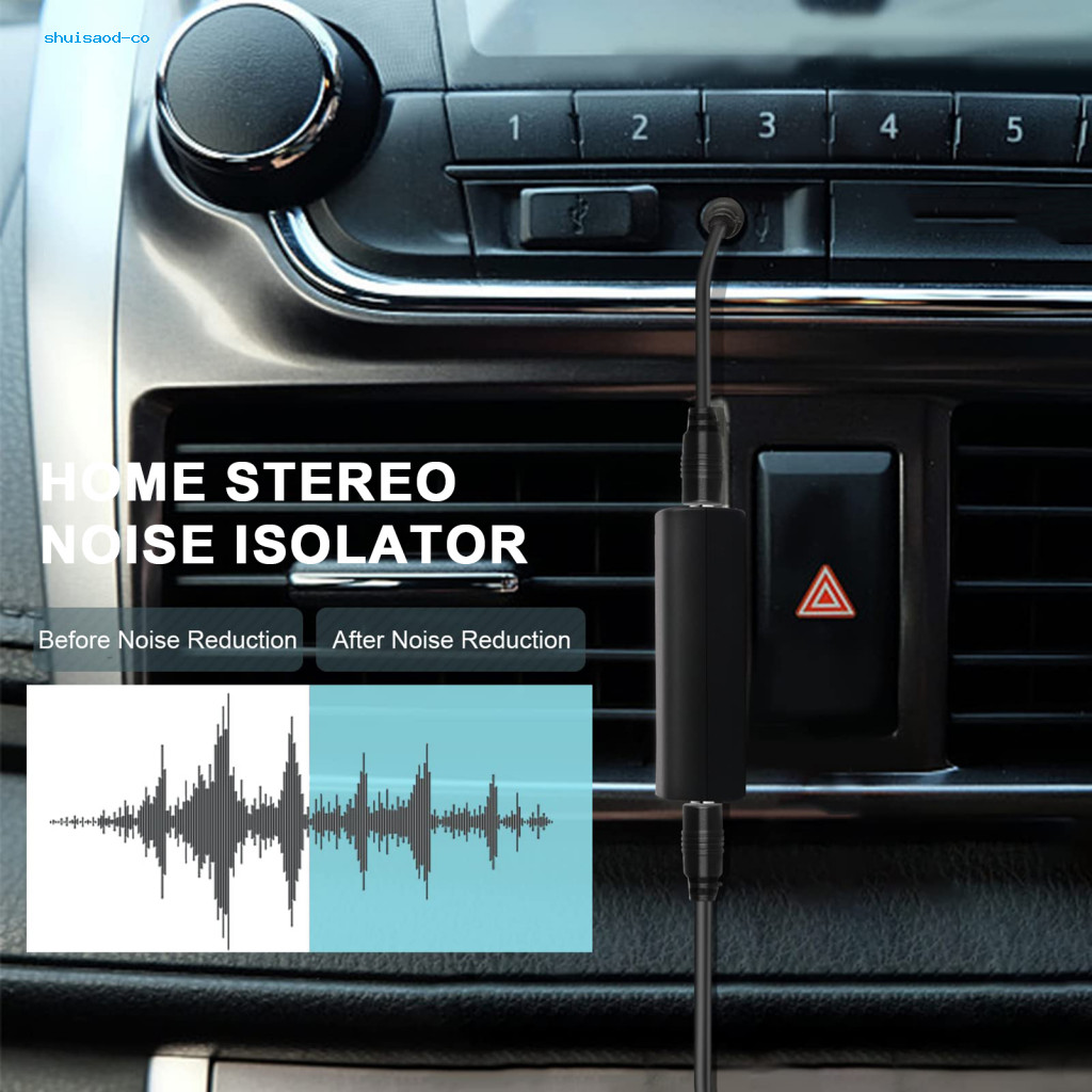 Ground Loop Noise Suppressor Audio Interference Filter Portable