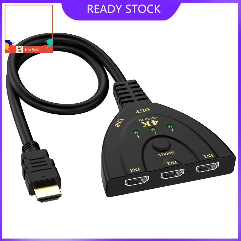 Hdcp Repeater Function Switch High Quality 4k Hdmi Switcher 3-in-1 Out ...