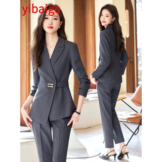 Traje de falda para mujer estilo uniforme de oficina para mujer falda  trajes blazer conjunto de alta calidad más tamaño elegante negocio ropa de