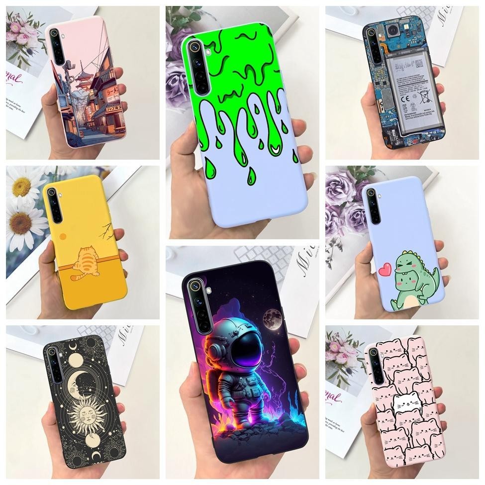 SONWO Cover per Realme 6 / Realme Narzo/Realme 6S, Flip Caso in