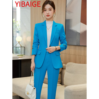 Ropa Formal para mujer, trajes de negocios para mujer, moda de negocios  coreana, traje de temperamento