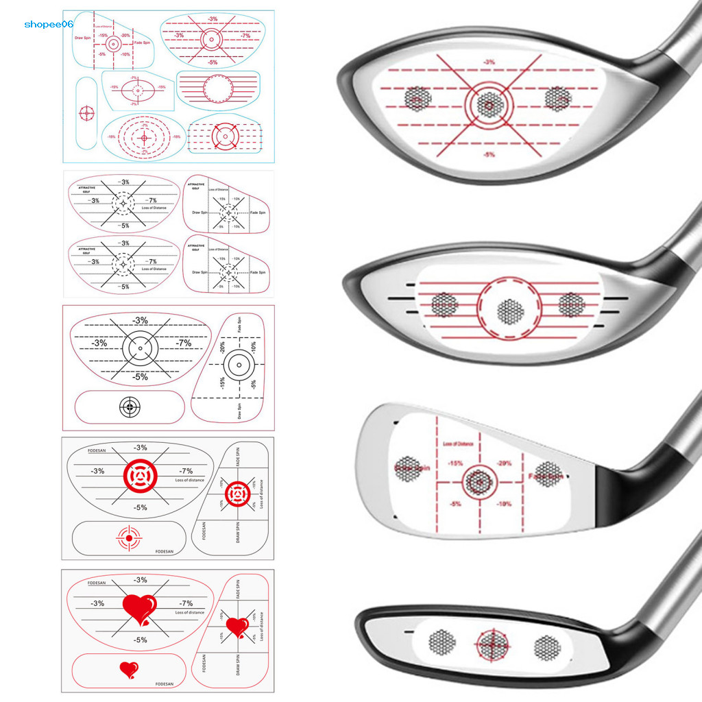 Removable Adhesive Golf Stickers Distance Loss Percentage Markers for ...