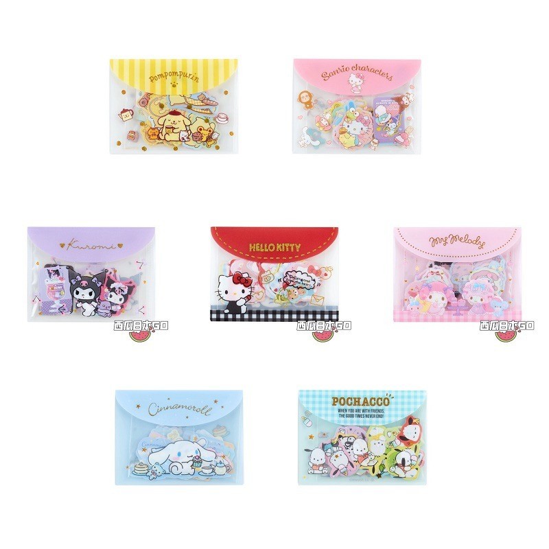 40pcs Sanrio Embolsado Gatito De Dibujos Animados Pegatinas Melody ...
