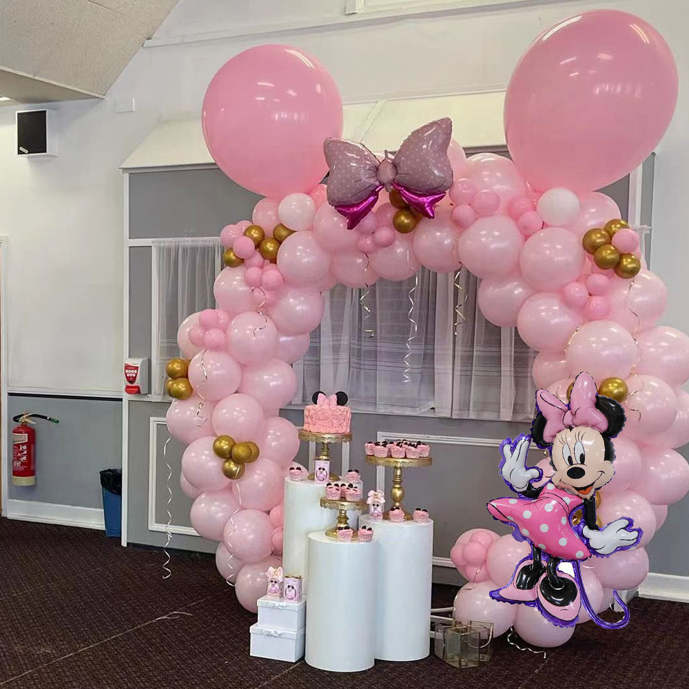 Globos Minnie Mouse Kit Arco Guirnalda Decoracion Para Fiestas