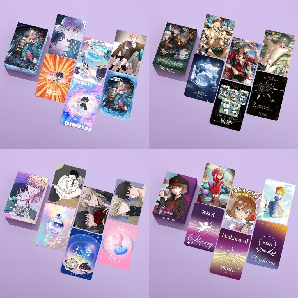 55pcs Satoru Gojo Jinx BJ Alex Elysia Holograma Láser Lomo Tarjetas ...