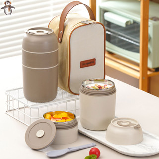Fiambrera térmica portátil para niños, bolsa de almuerzo aislada,  contenedor de almacenamiento de vajilla para la escuela